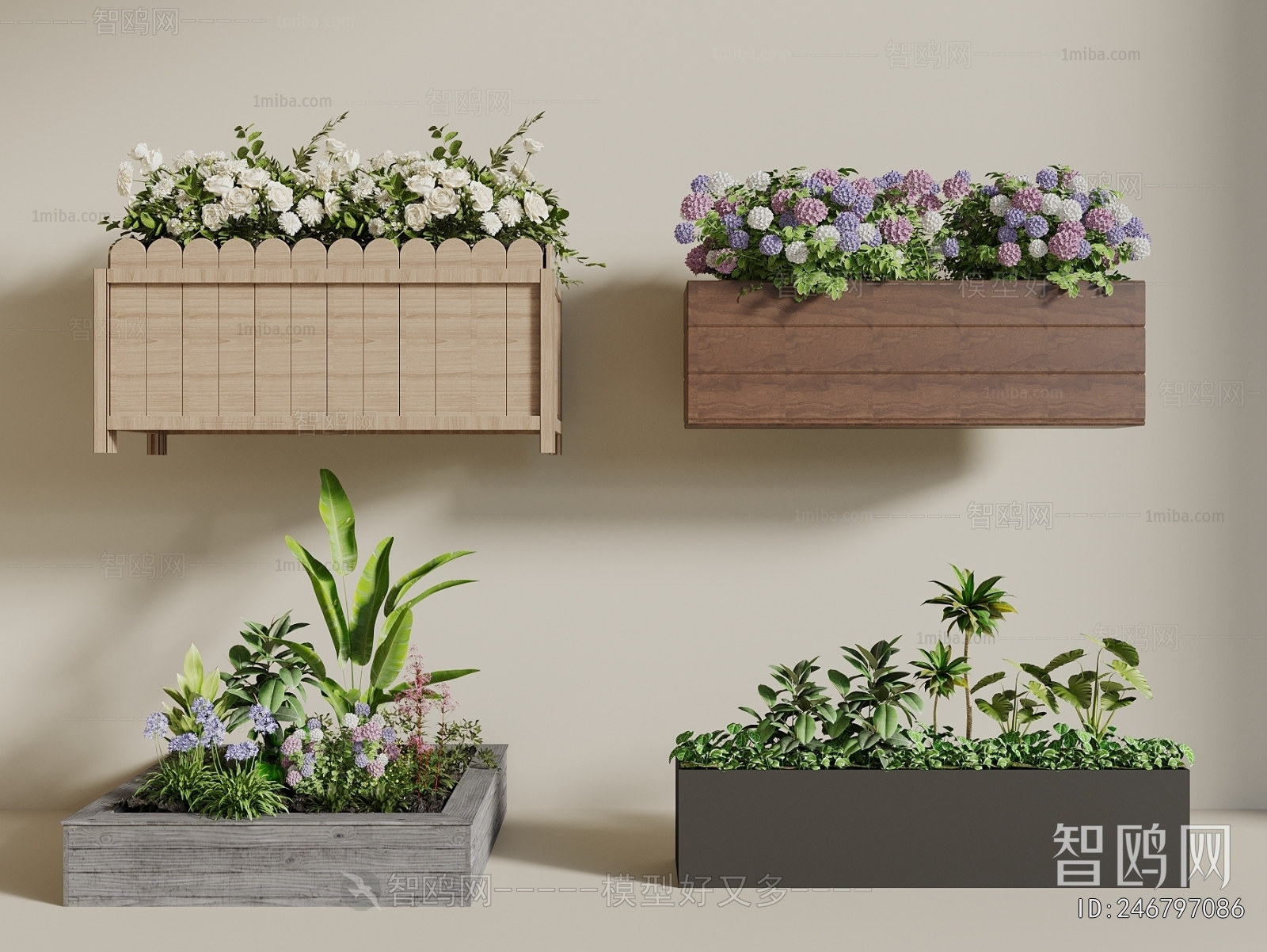 Modern Flower Bed, Flower Bowl, Flower Box