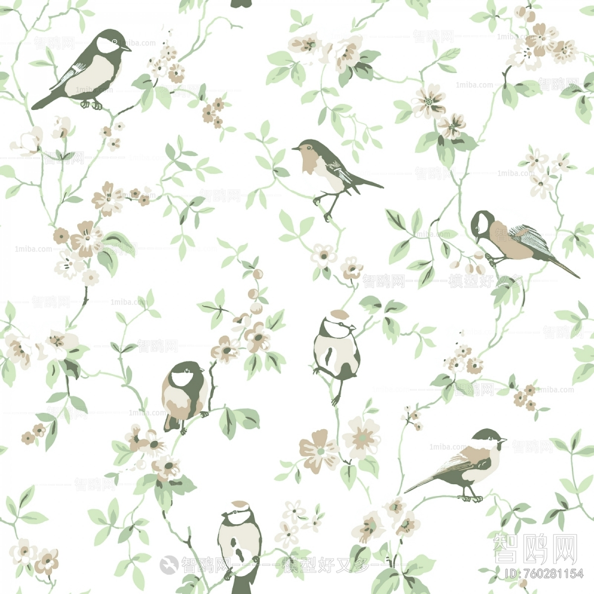 现代花纹壁纸