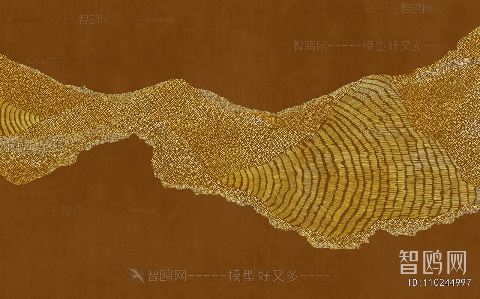 新中式壁纸壁画