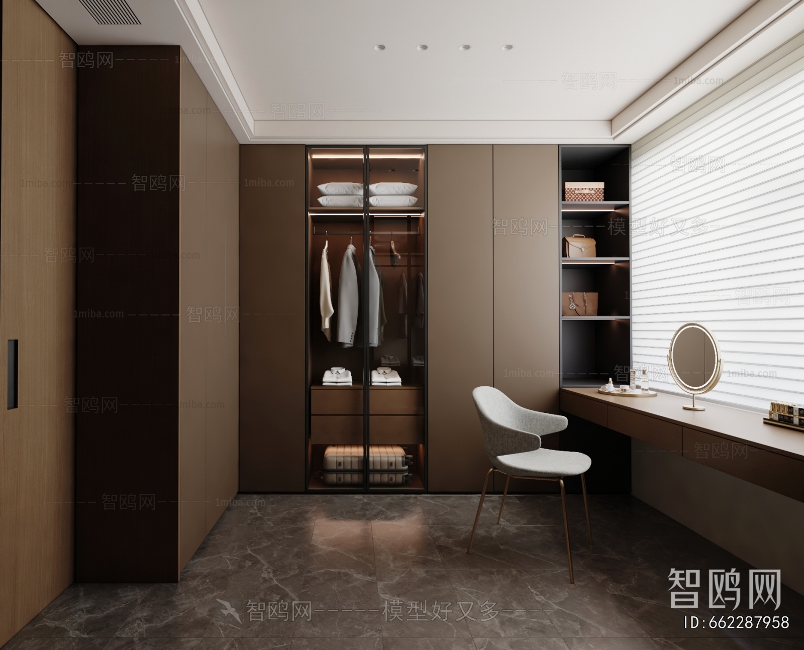 Modern Clothes Storage Area