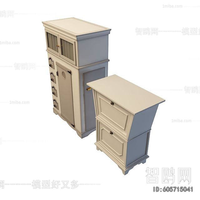 Simple European Style Decorative Cabinet