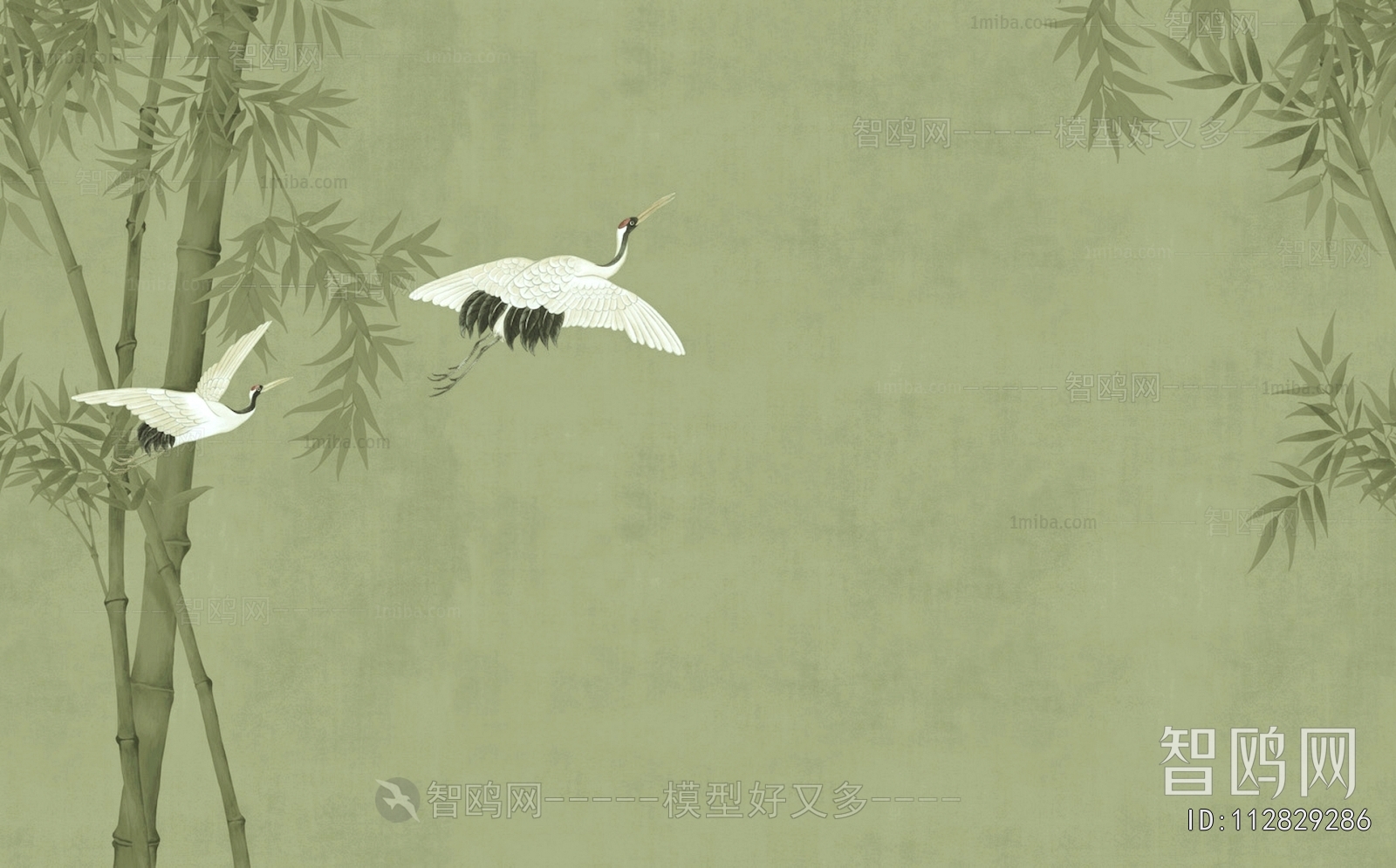 新中式壁纸壁画