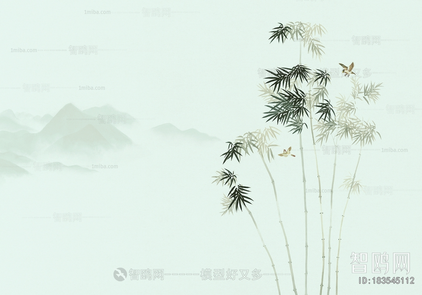 新中式花鸟壁纸