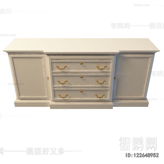 Simple European Style Side Cabinet
