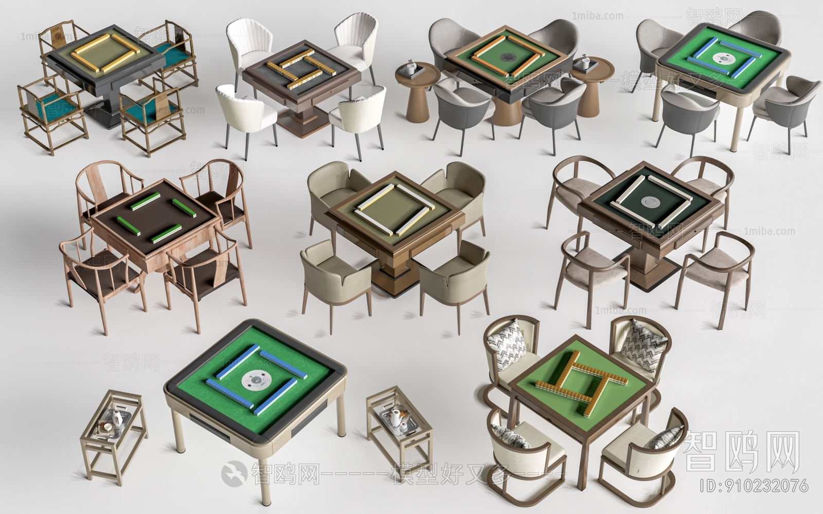 Modern Mahjong Tables And Chairs