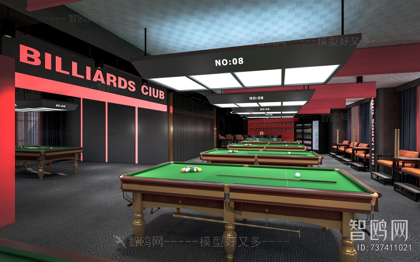 Modern Billiard Room