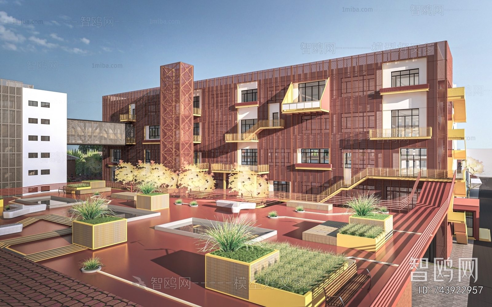 Modern Park Landscape