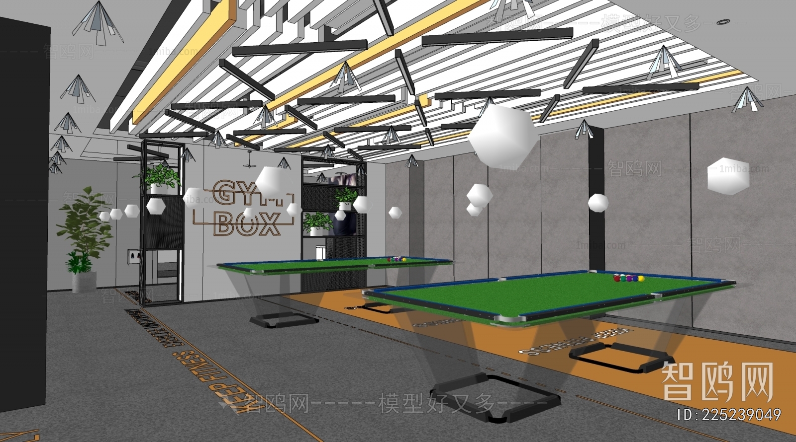 Modern Billiard Room