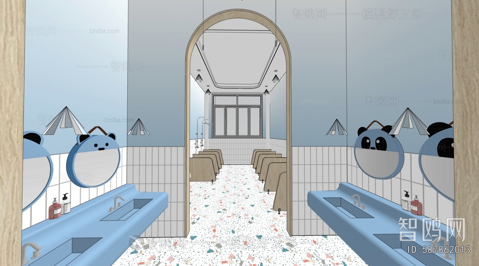 Modern Children's Restroom