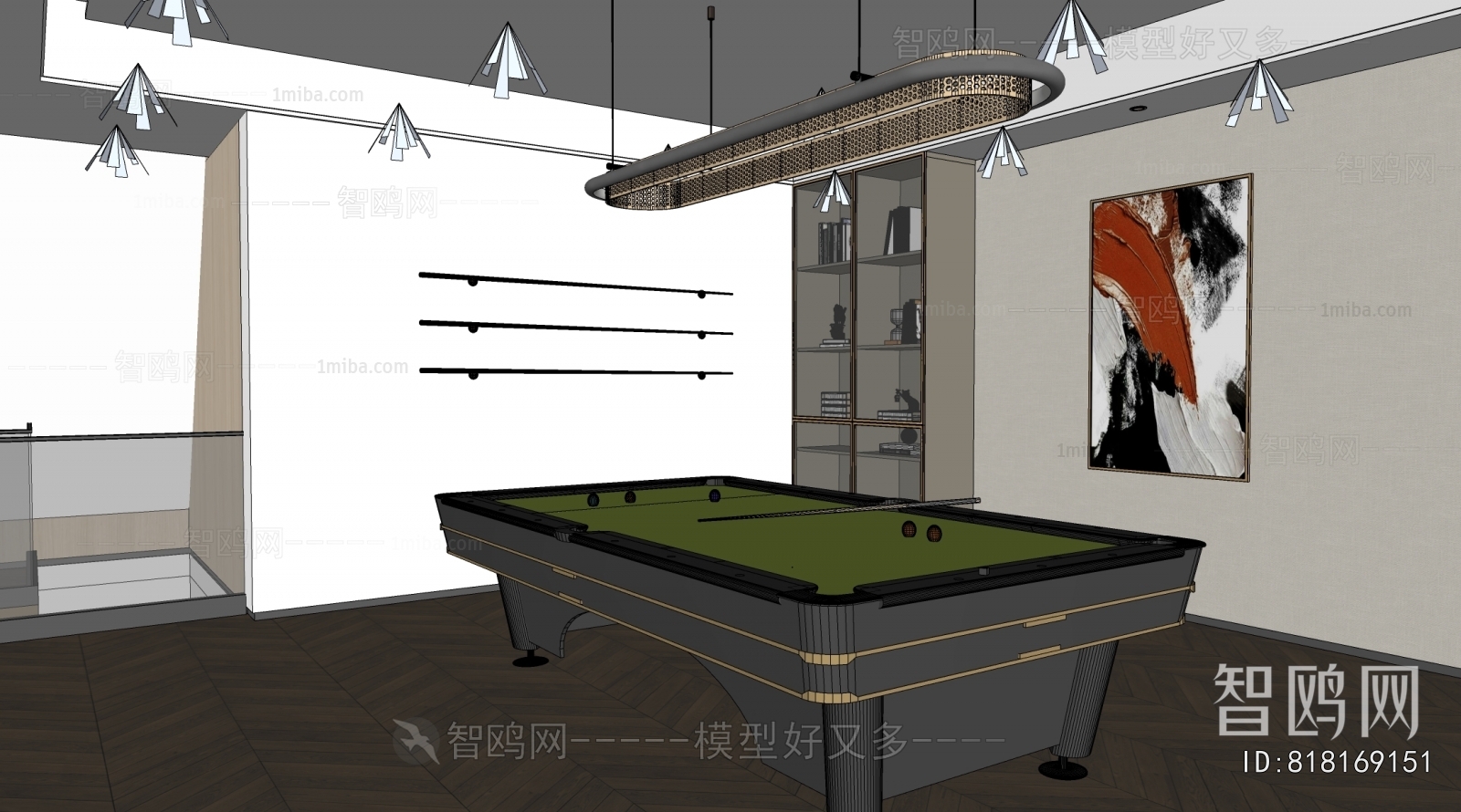 Modern Billiard Room