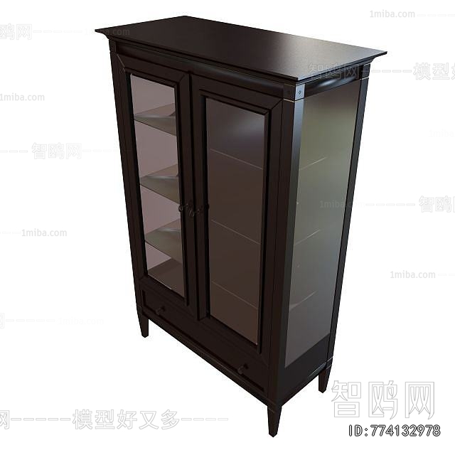 Simple European Style Wine Cabinet