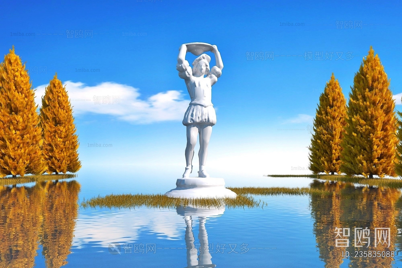 European Style Sculpture Sketch