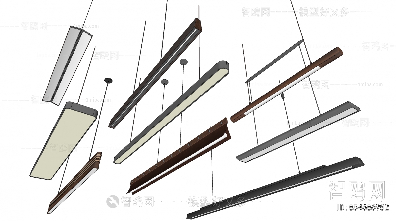 Modern Long Chandelier