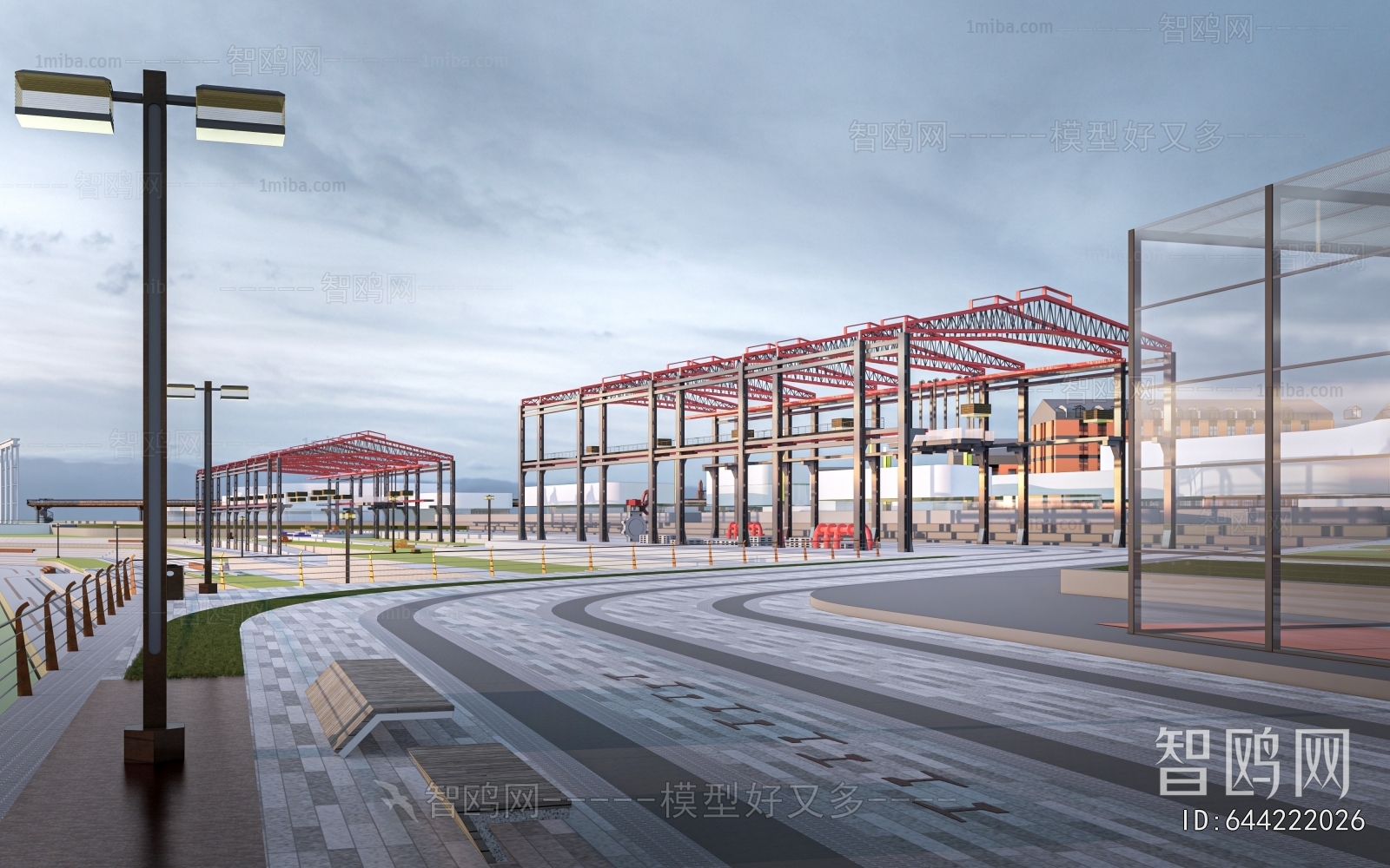 Modern Park Landscape