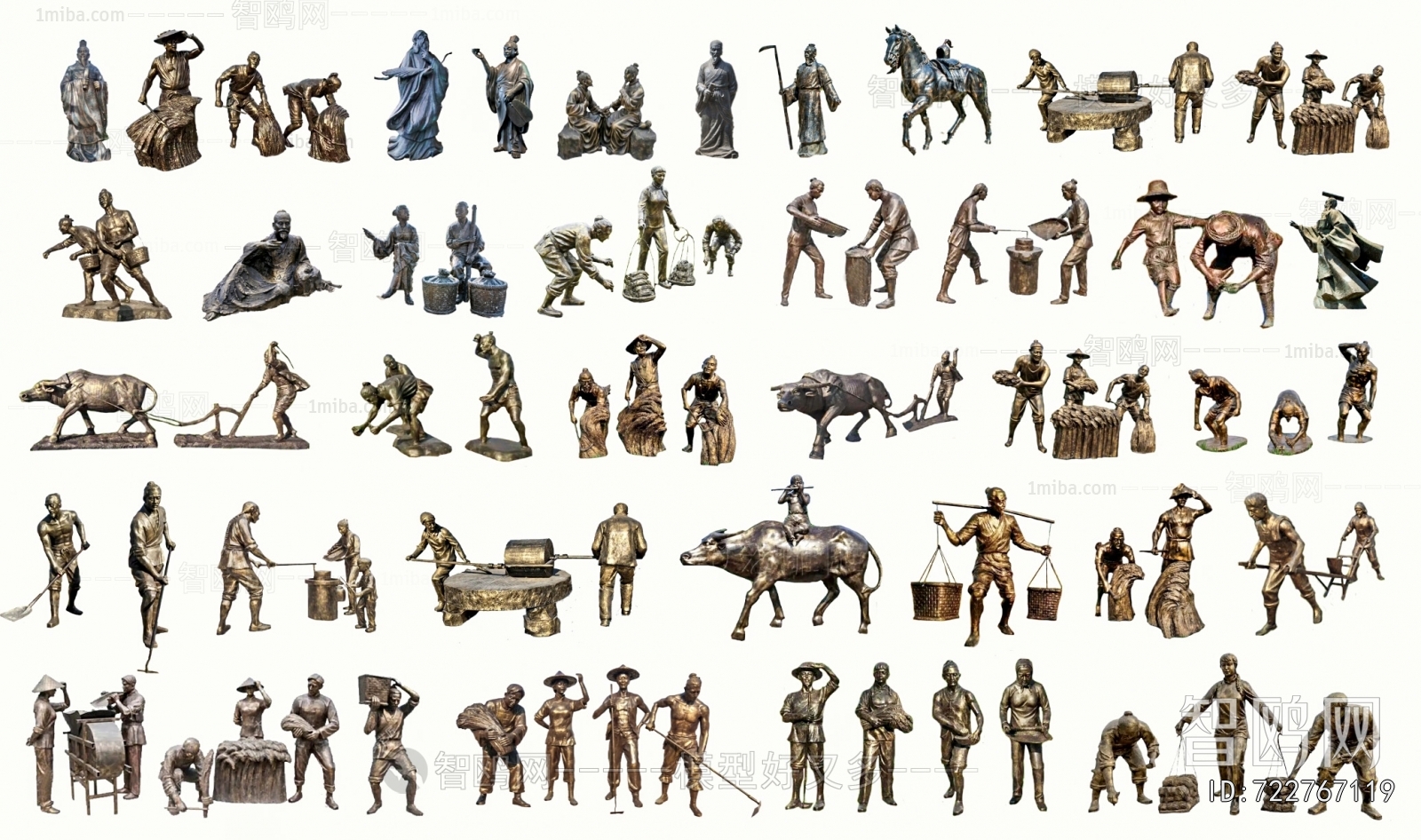 Chinese Style Sculpture Sketch