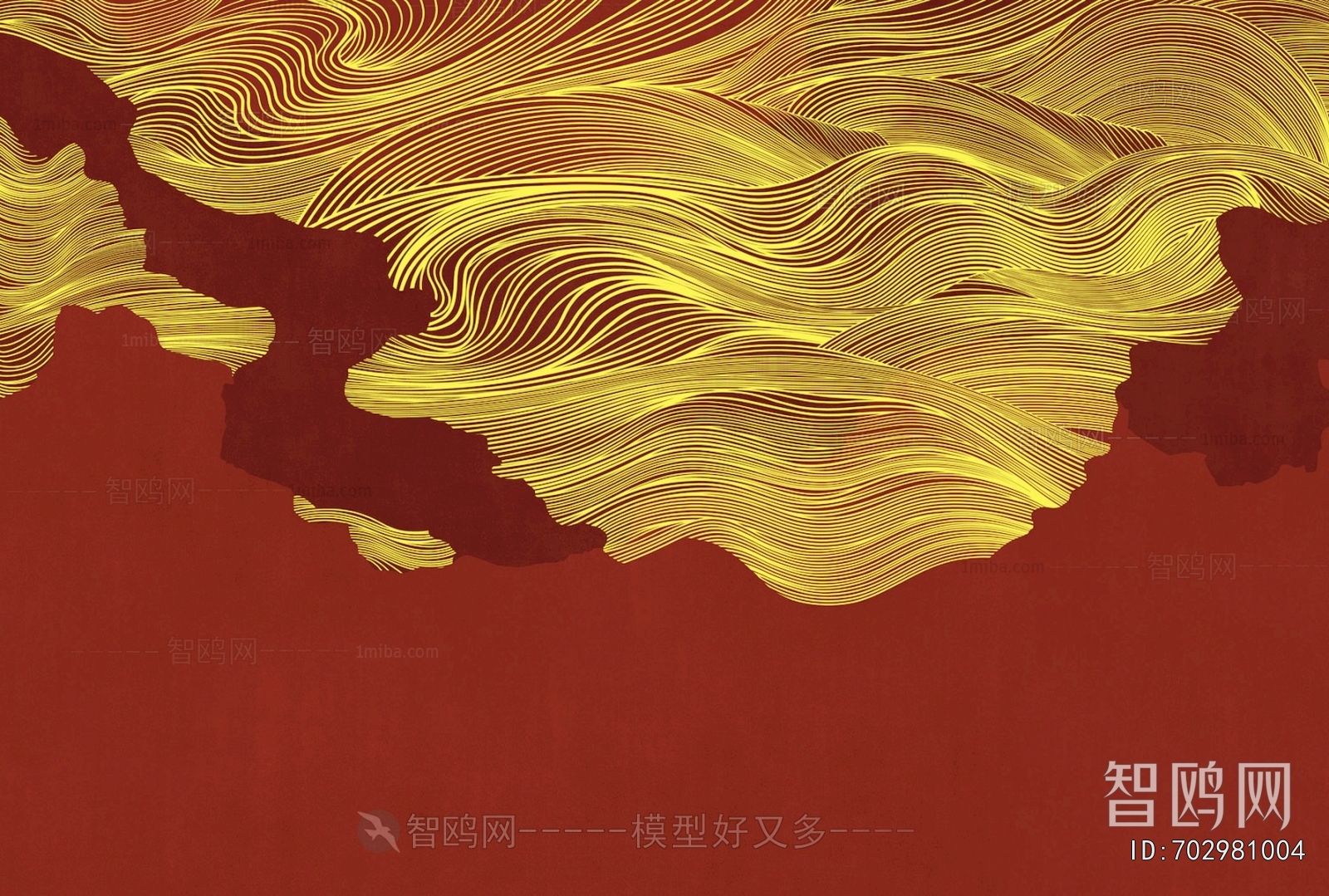 新中式壁纸壁画