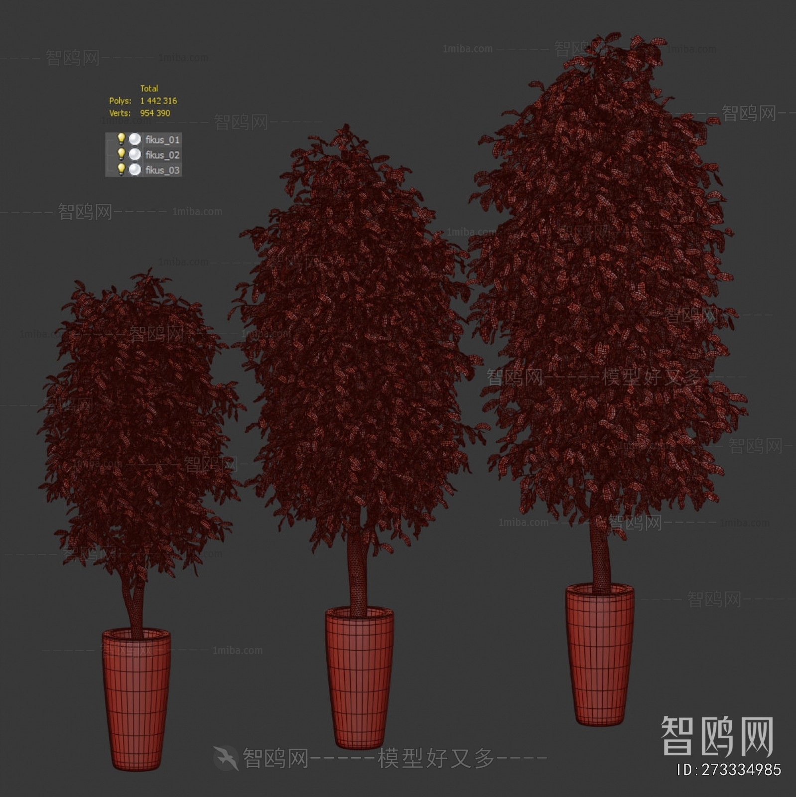 Modern Ground Green Plant Potted Plants