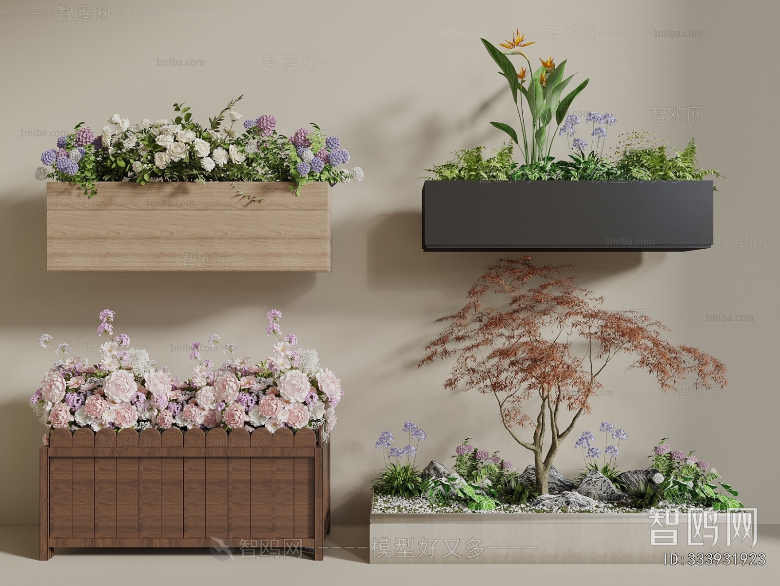 Modern Flower Bed, Flower Bowl, Flower Box