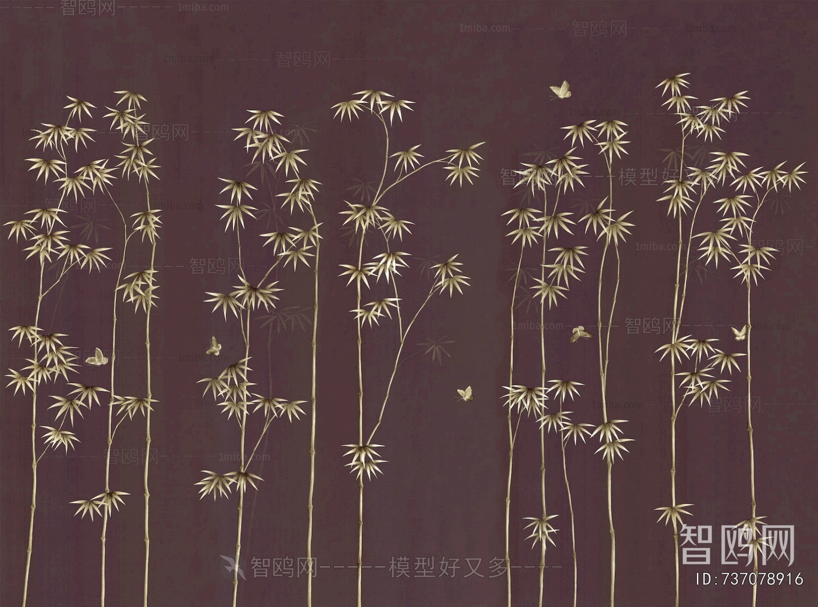 新中式壁纸壁画