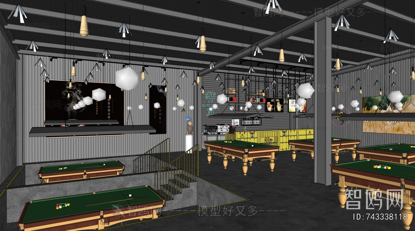 Modern Billiard Room