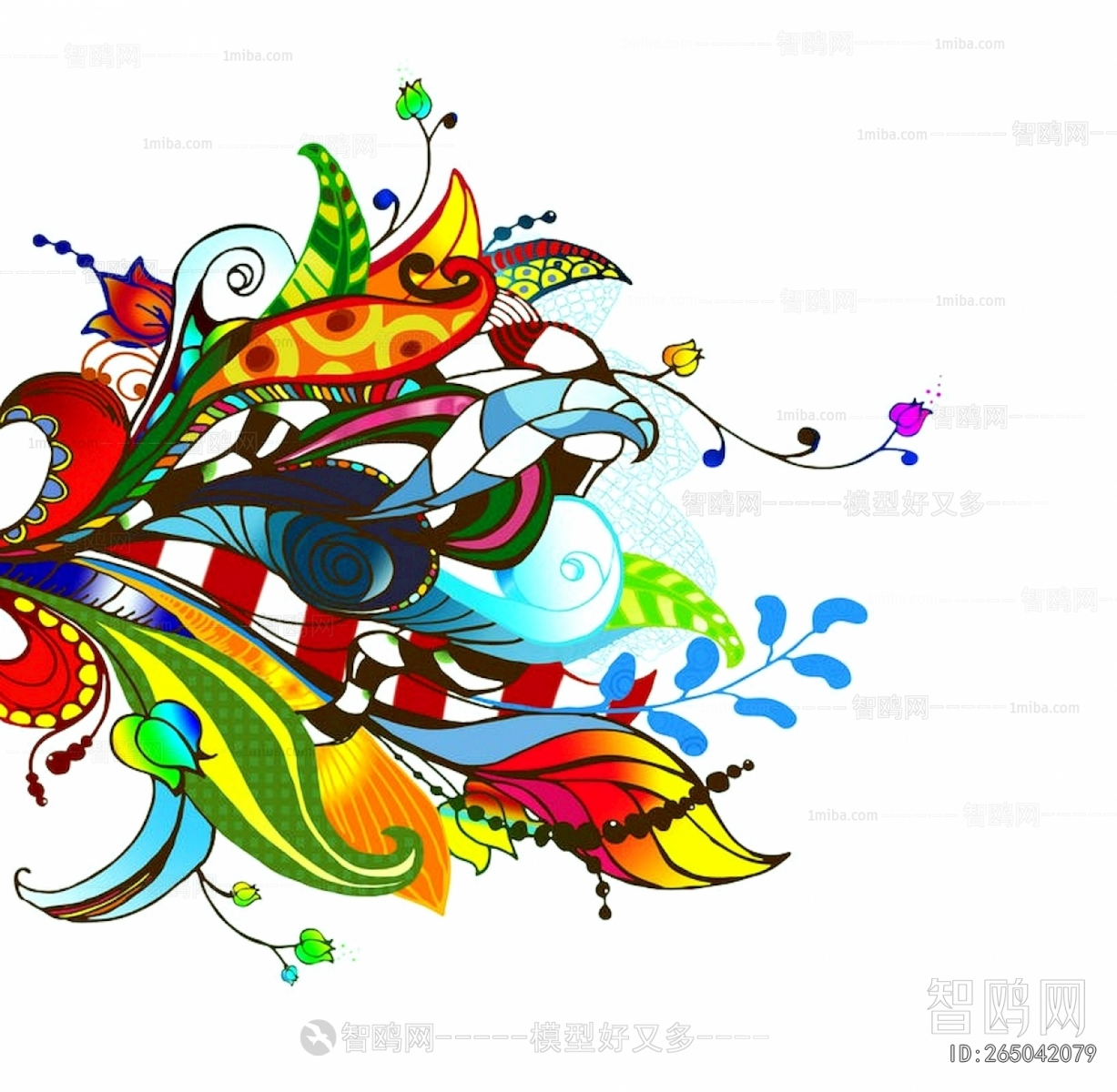 现代花纹壁纸