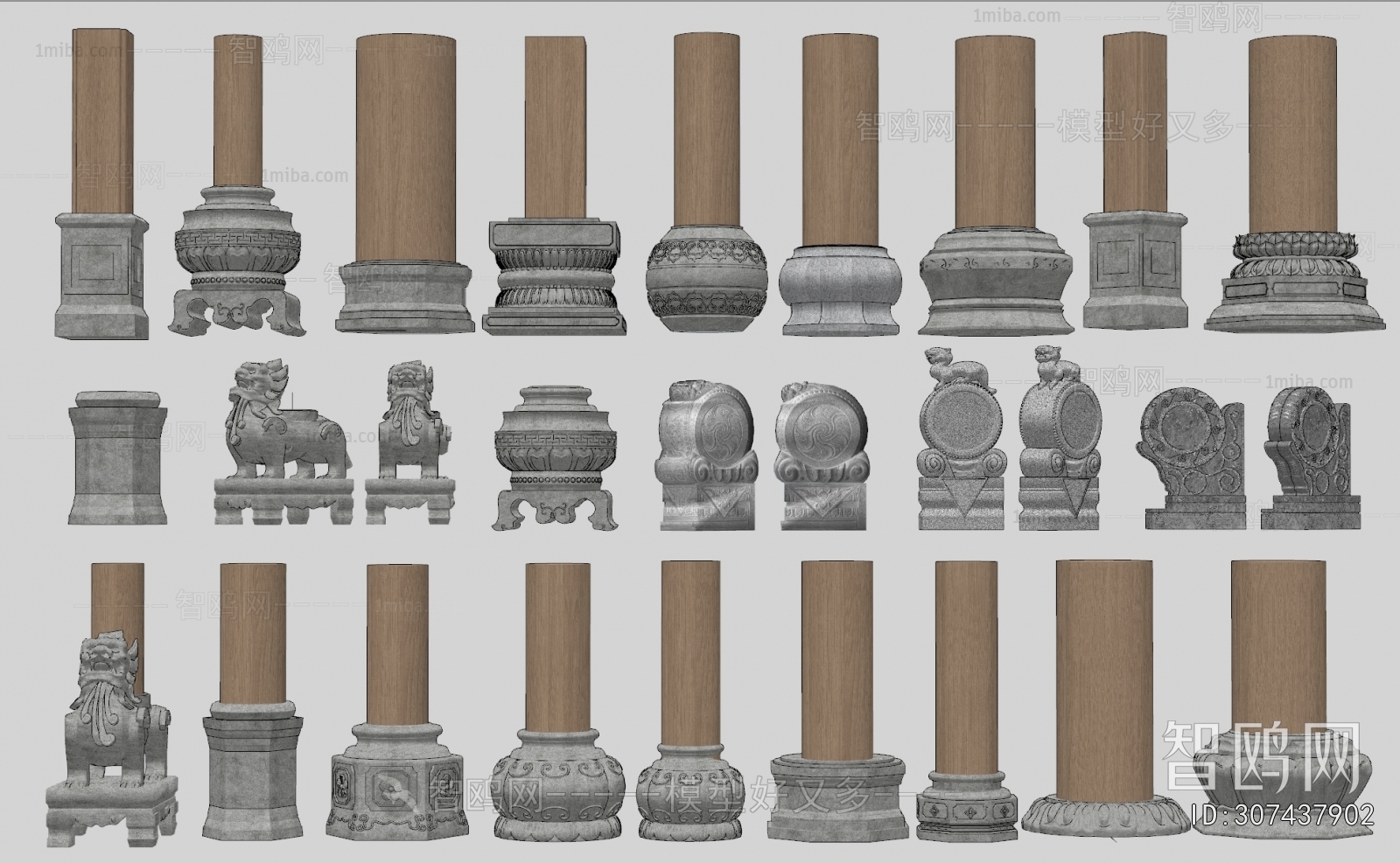 Chinese Style Column