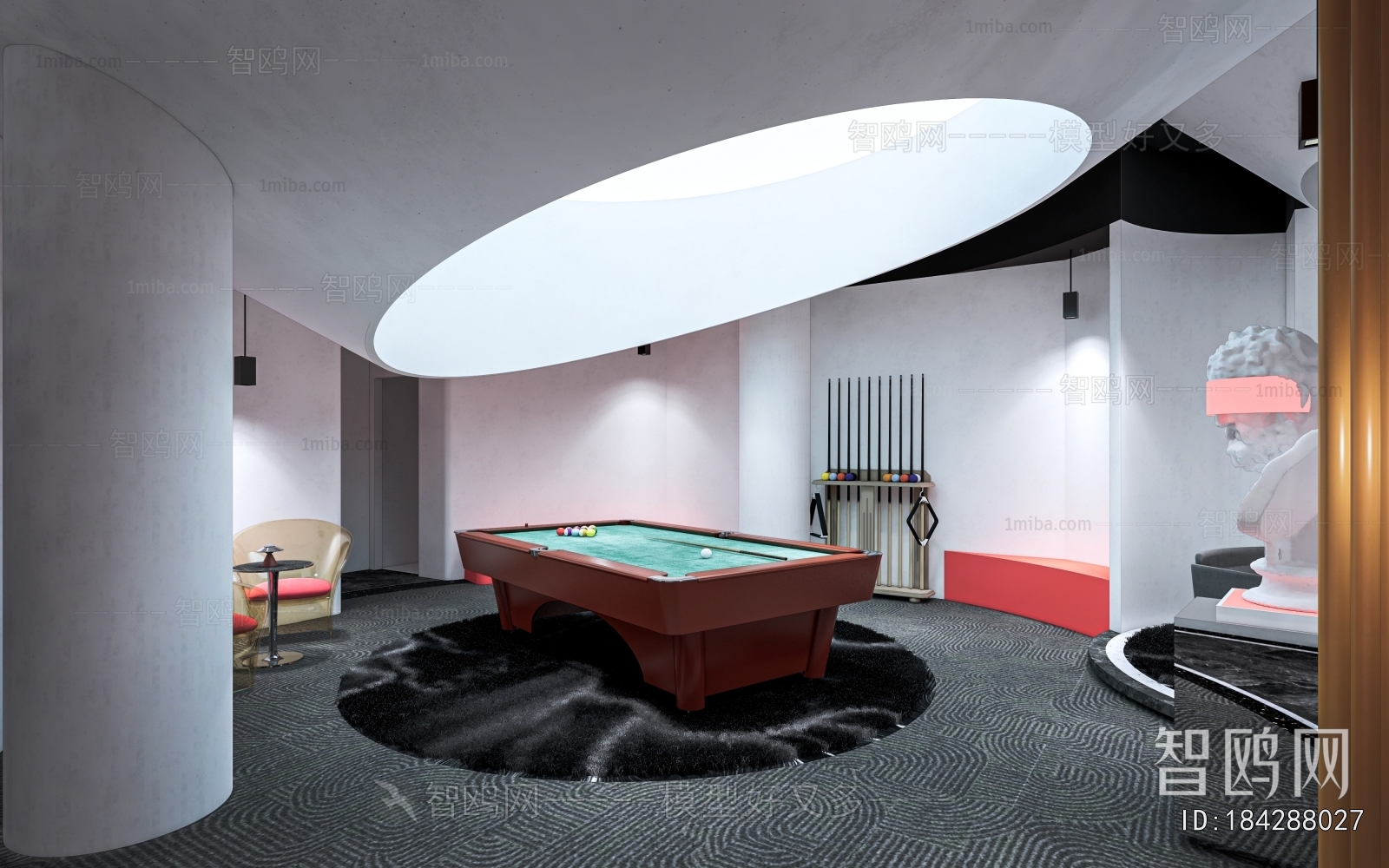 Modern Billiard Room
