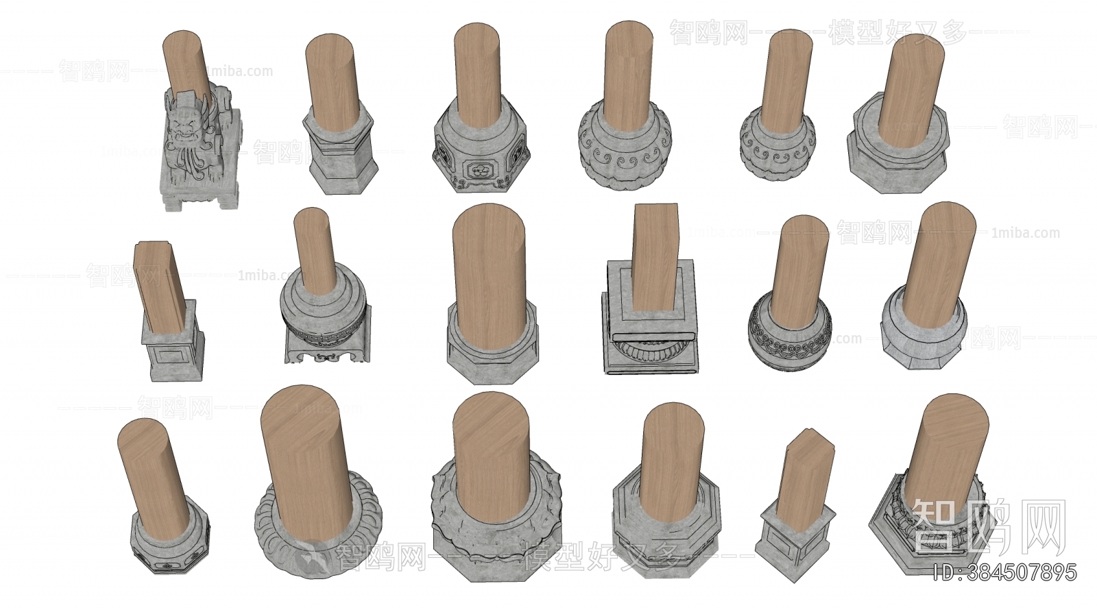 Chinese Style Column