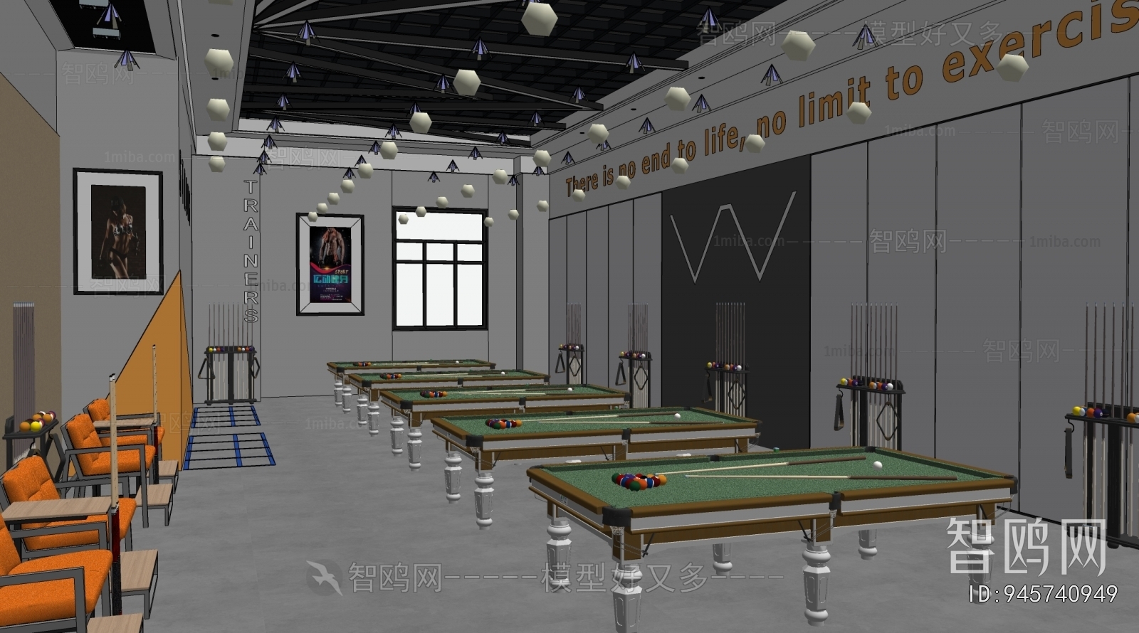 Modern Billiard Room