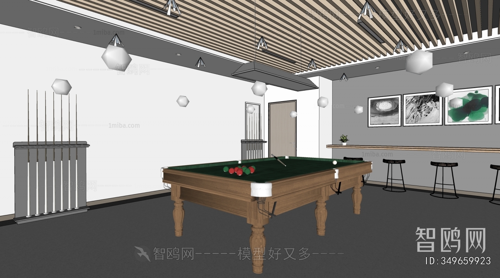 Modern Billiard Room