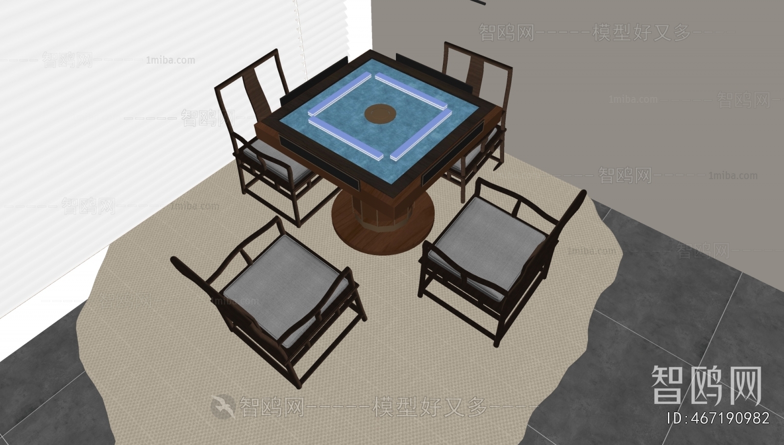Modern Mahjong Tables And Chairs