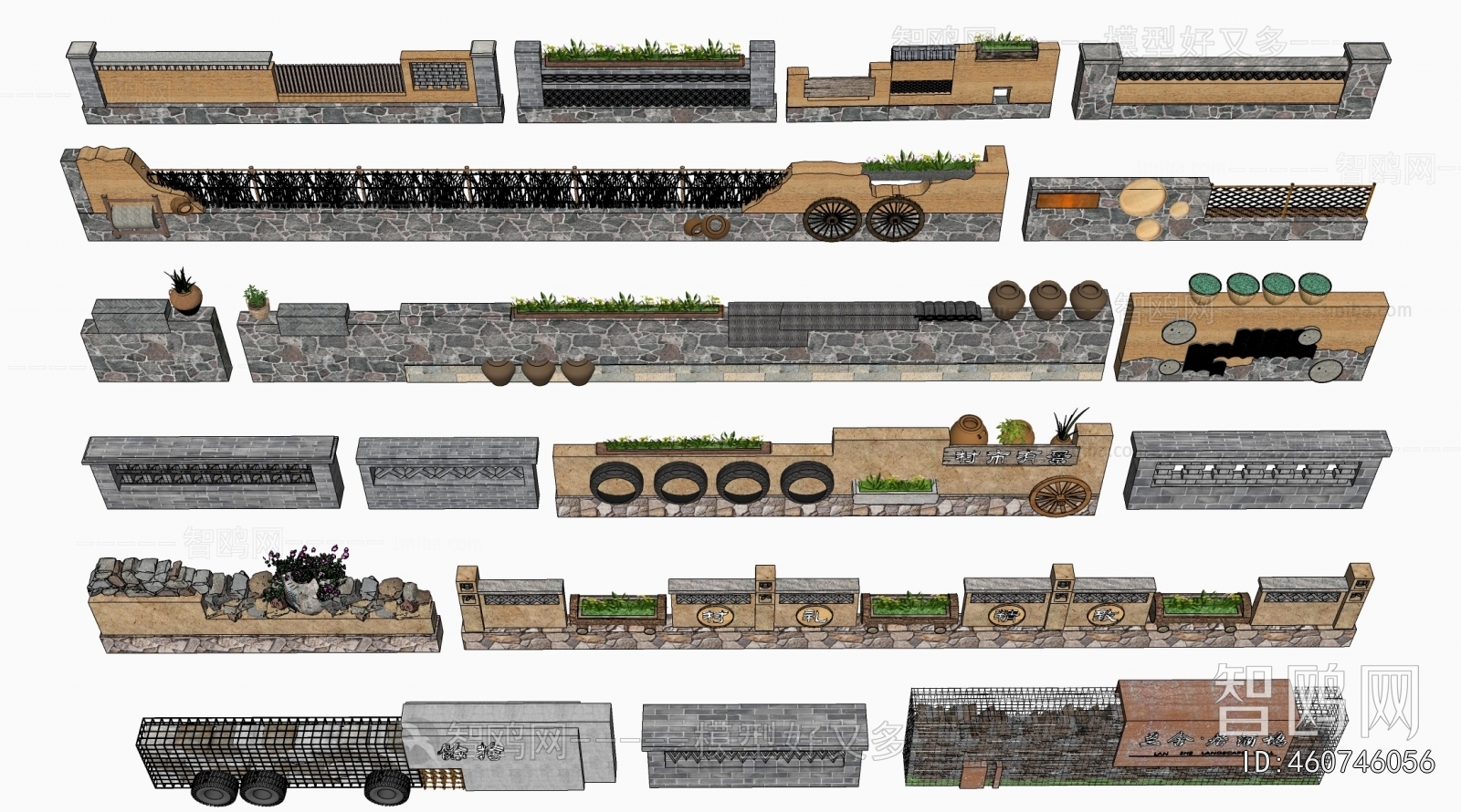 New Chinese Style Landscape Wall