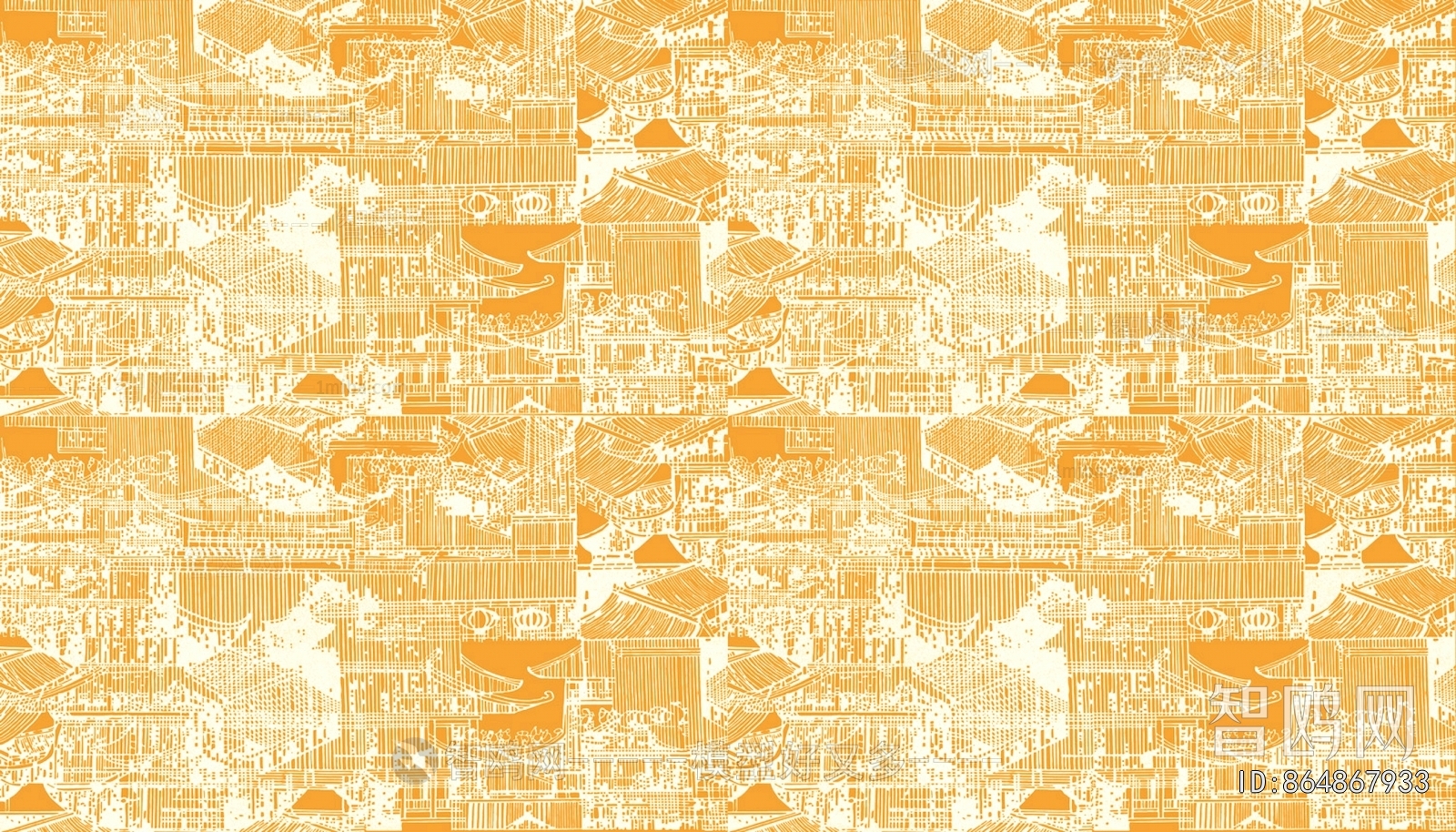 新中式壁纸壁画