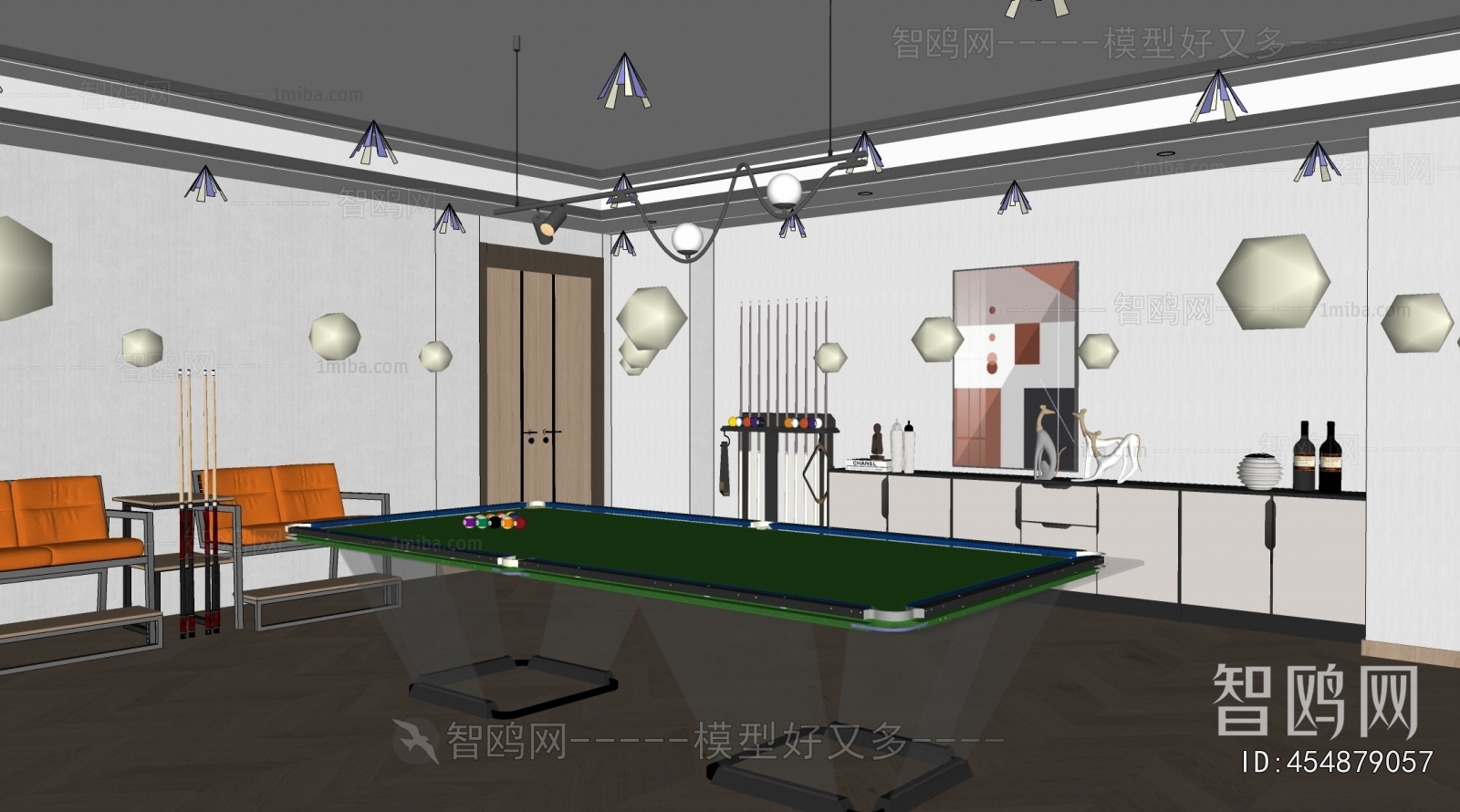 Modern Billiard Room