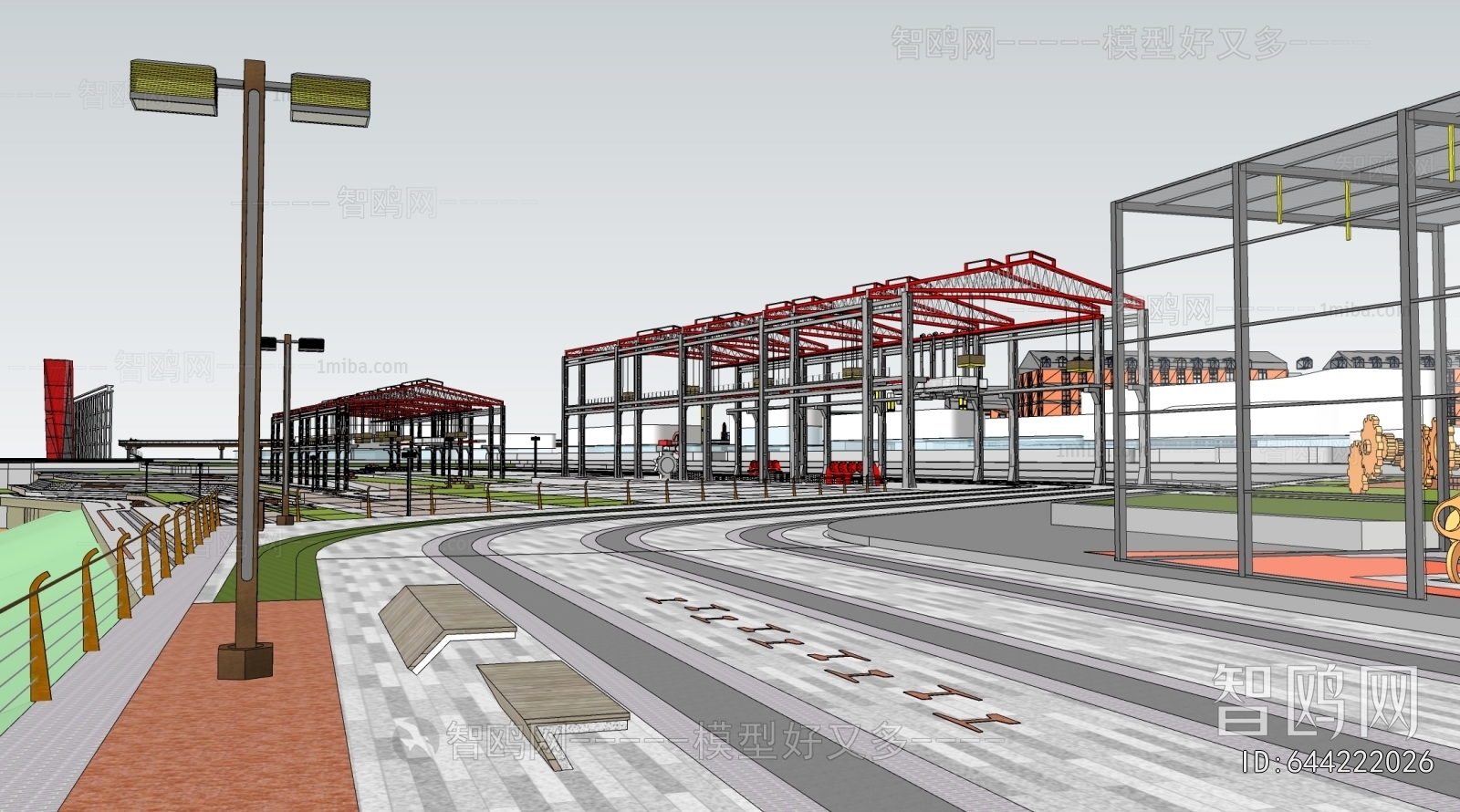 Modern Park Landscape