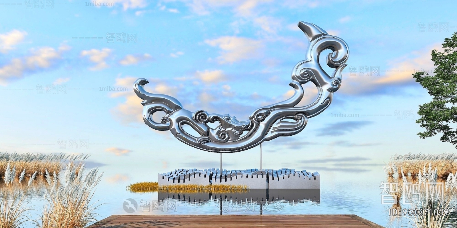 New Chinese Style Sculpture Sketch