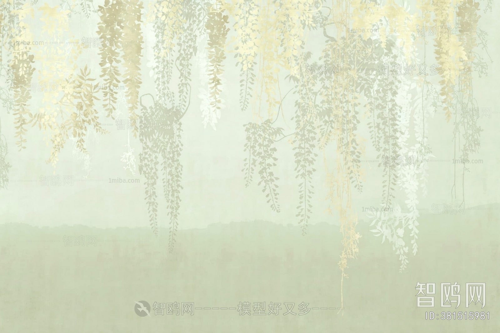 新中式壁纸壁画