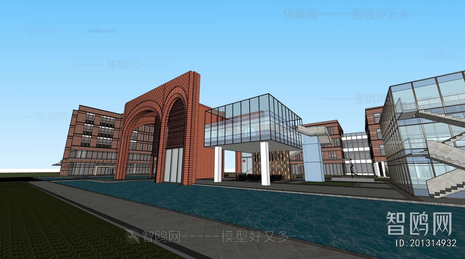 Modern School Building