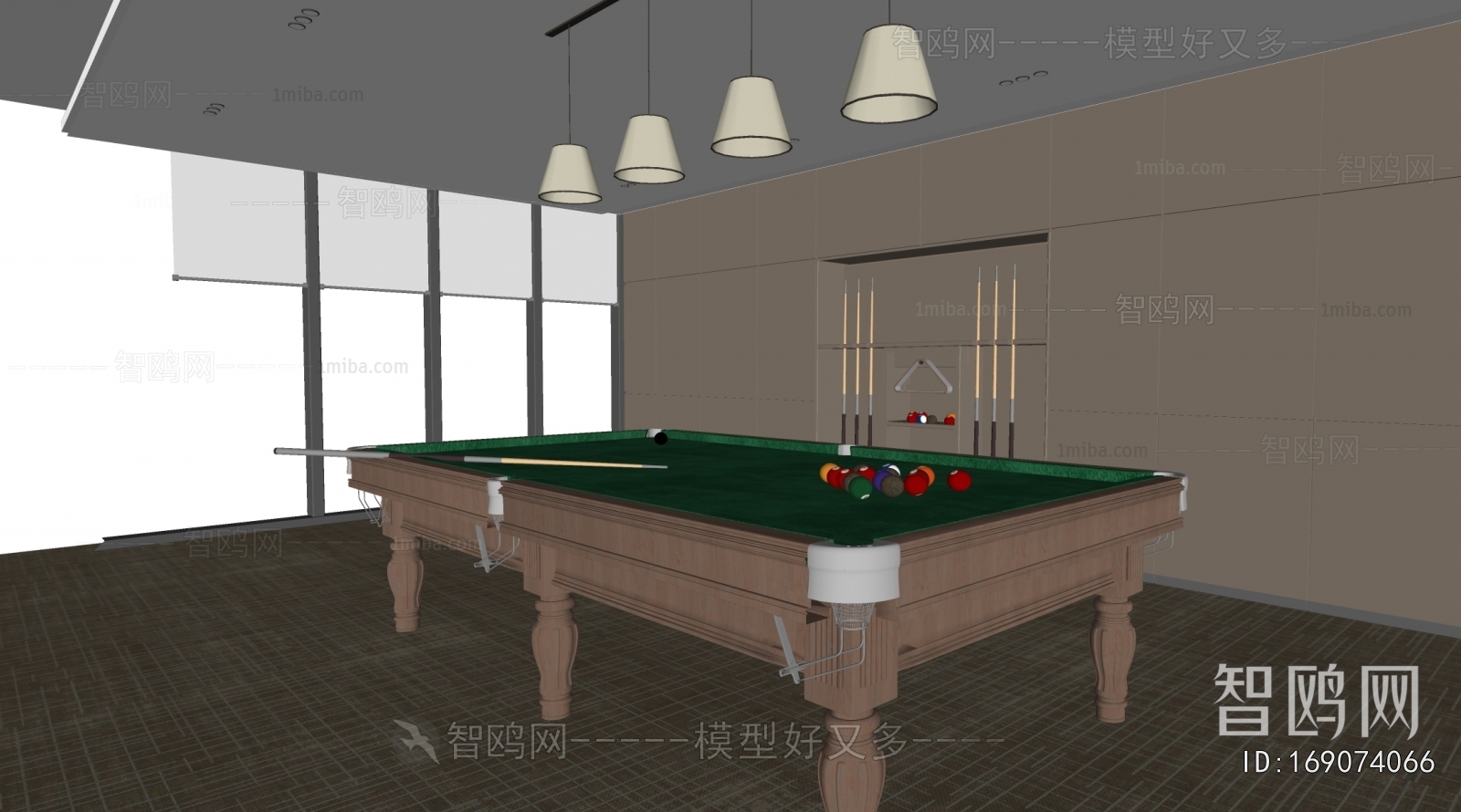 Modern Billiard Room
