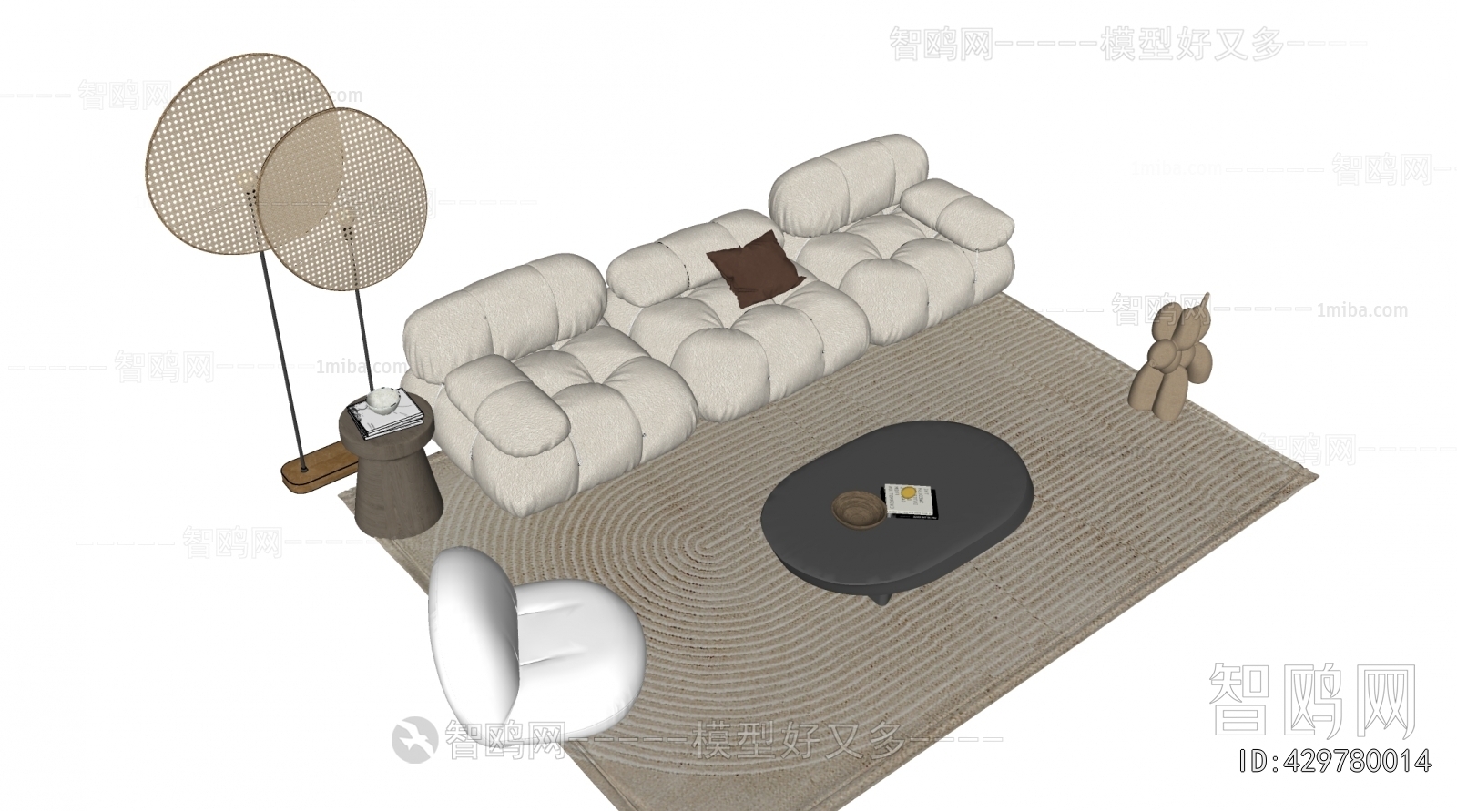 Modern Three-seat Sofa