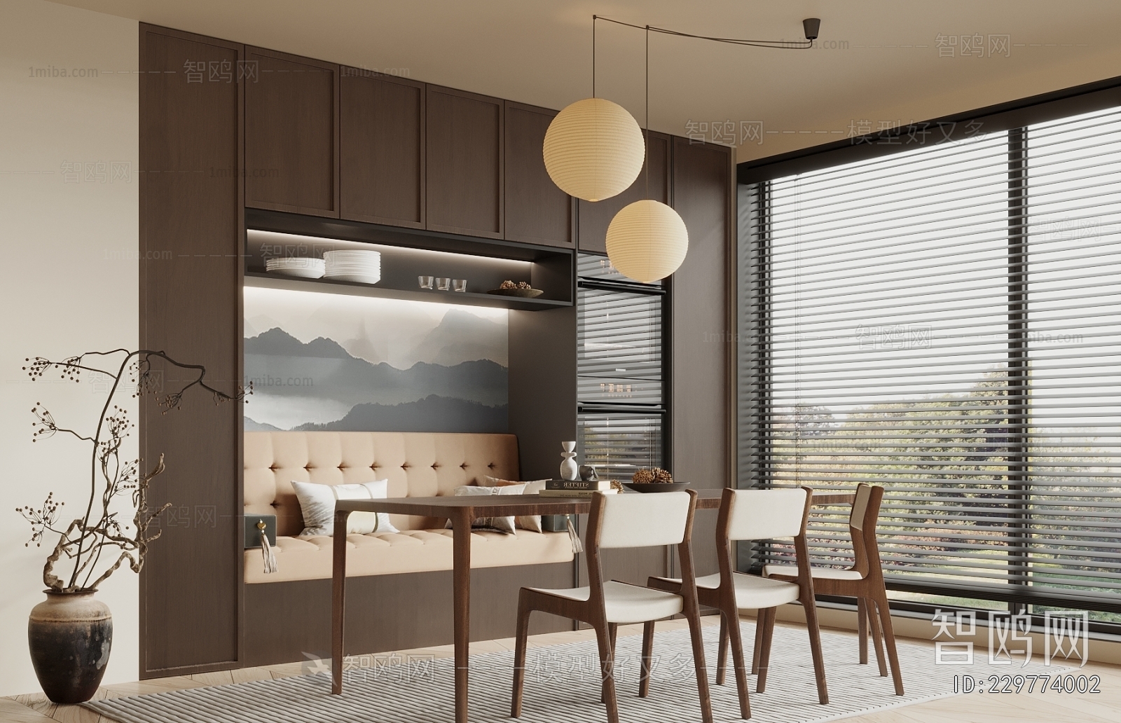 New Chinese Style Dining Room