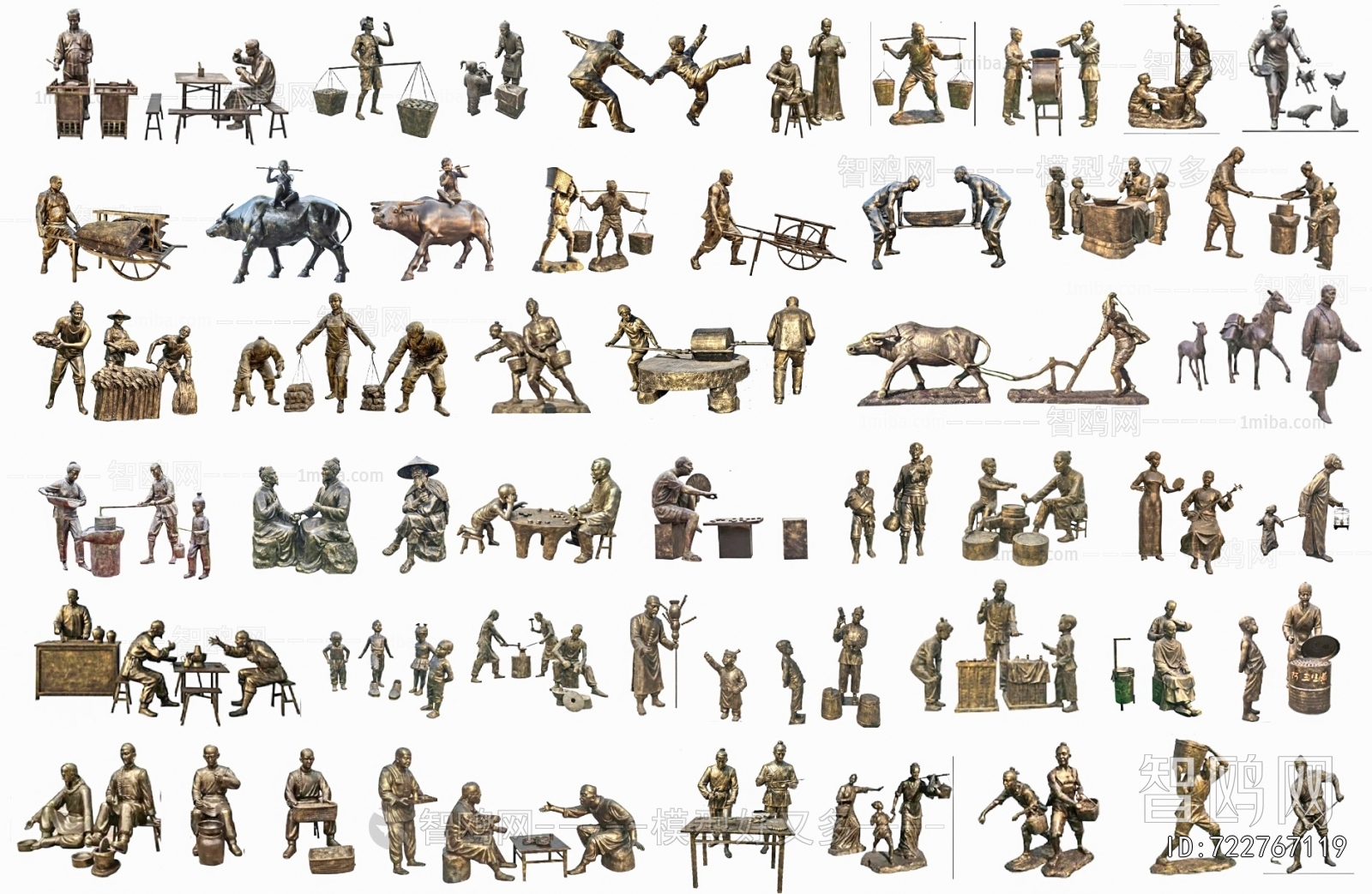 Chinese Style Sculpture Sketch