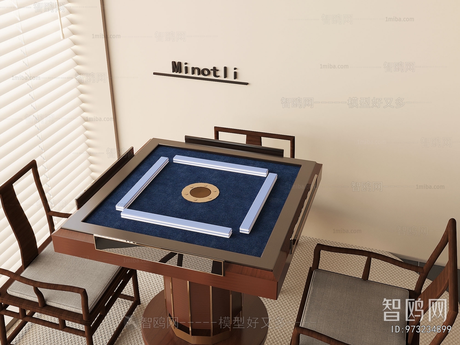 New Chinese Style Mahjong Tables And Chairs