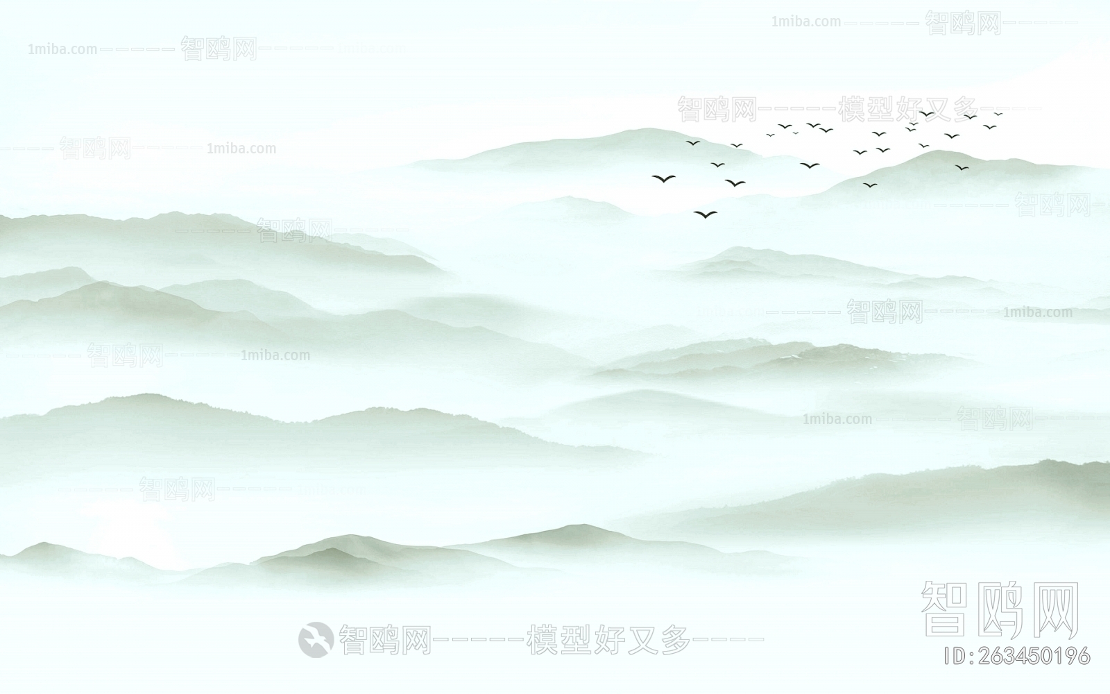 新中式壁纸壁画