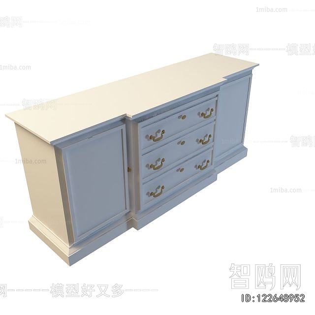 Simple European Style Side Cabinet