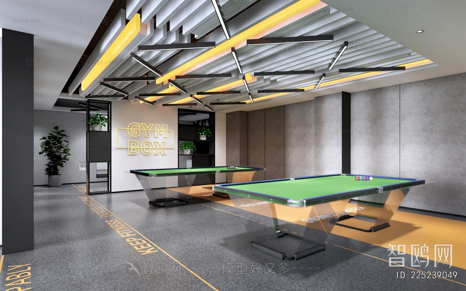 Modern Billiard Room