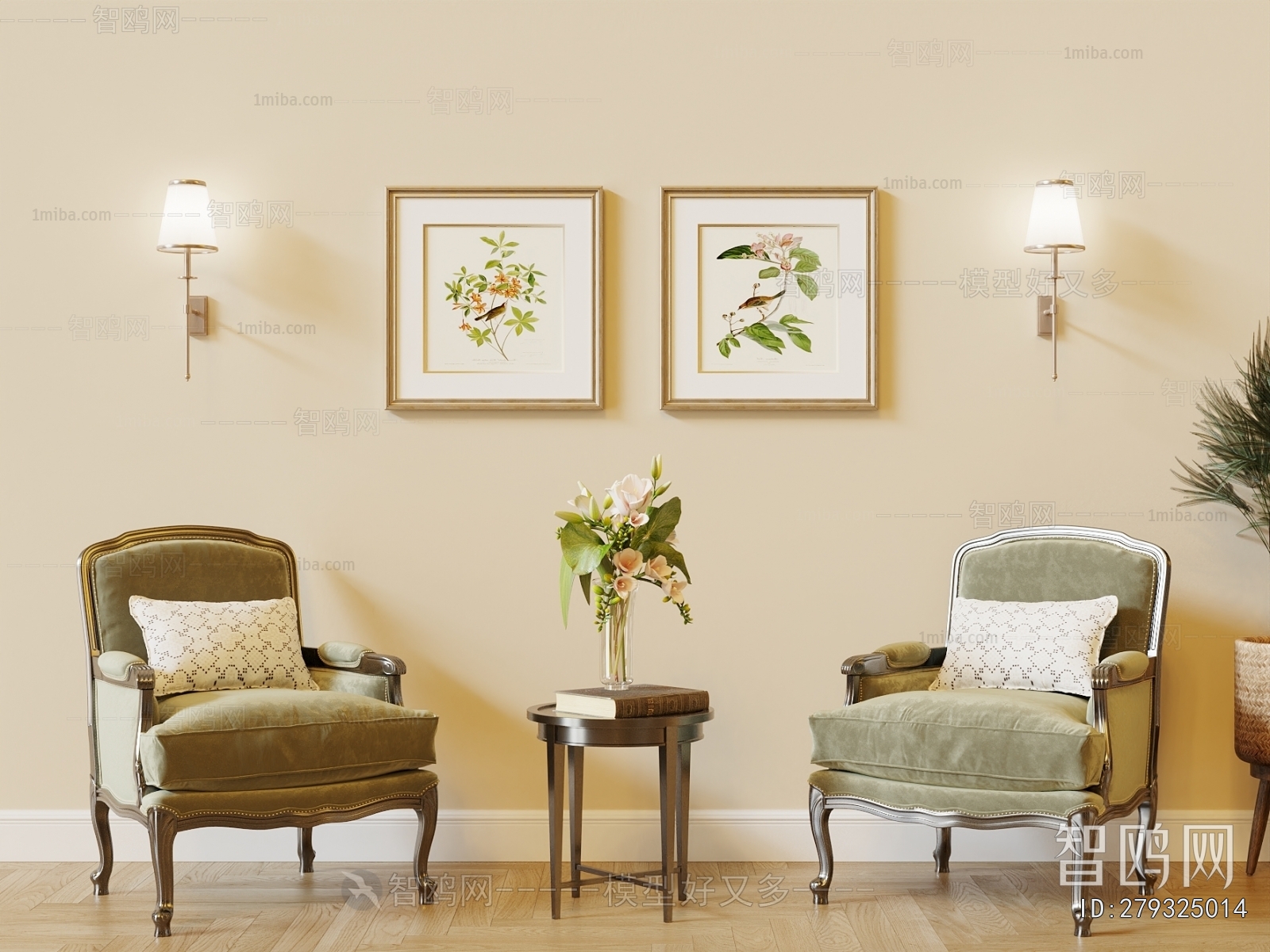 French Style Single Sofa