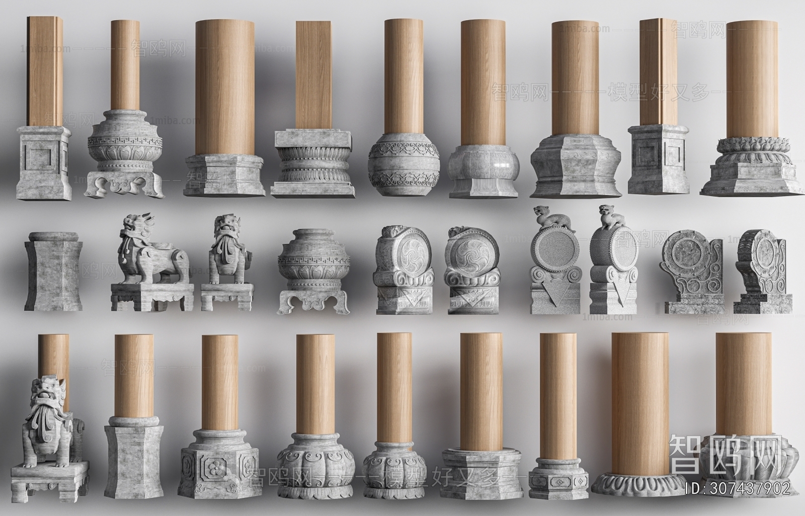 Chinese Style Column