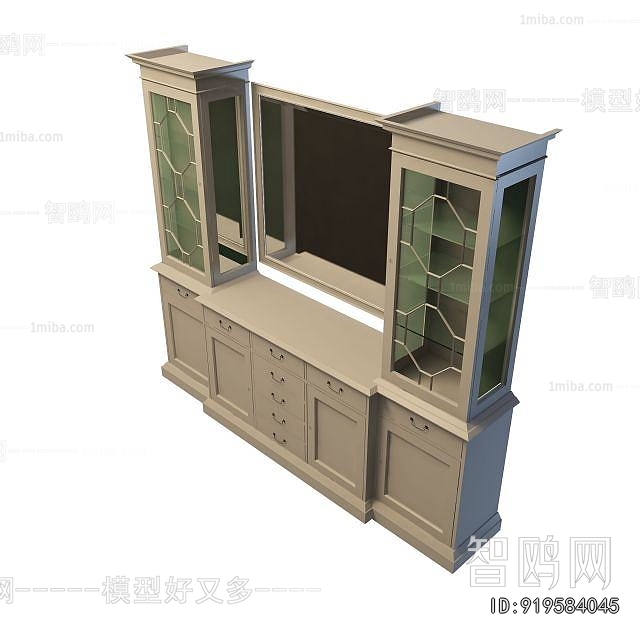 European Style Wine Cabinet