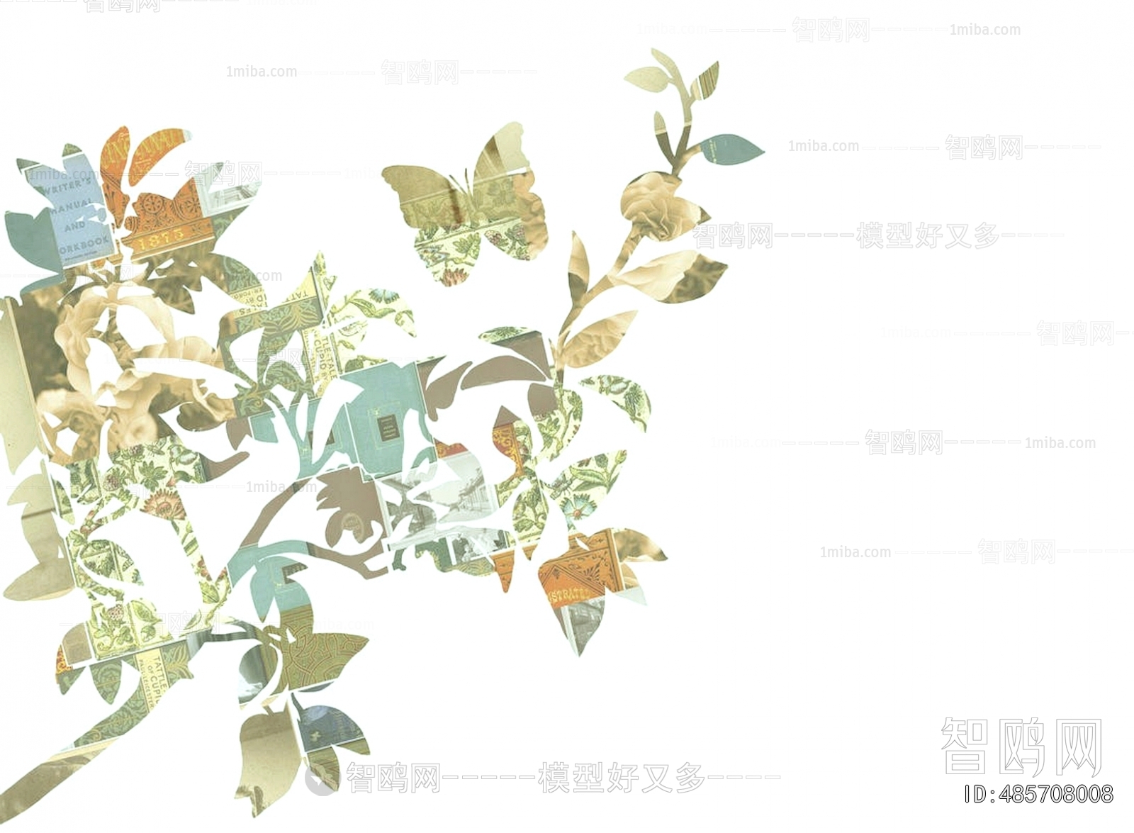 现代花纹壁纸